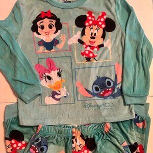Gently Used Disney Flannel Pajamas Size 4/5